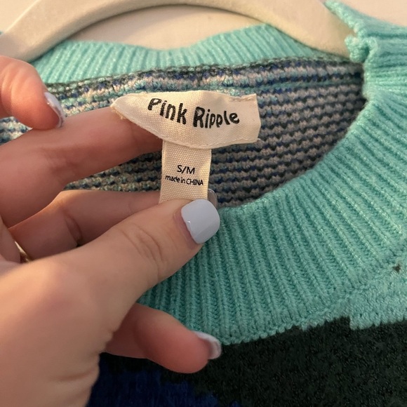 Colorful Abstract Pattern Sweater | Size S/M - Picture 2 of 3